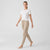 Max & Mia Women's Tan Waffle-Knit Jogger Sweatpants