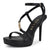Guess Women's Black Stiletto High Heeled Sandals