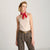 Sinsay Women's Light Beige Plane Tank Top