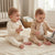 Sinsay Baby Girls White & Beige Bow Printed Pack Of 2 Leggings