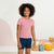 Sinsay Girl's Dusty Rose Ribbed Basic T-Shirt