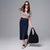 Sinsay Women's Dark-Wash Denim Midi Skirt