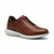 Perry Ellis Portfolio Men's Brown Perforated Leather Casual Sneakers
