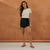 Sinsay Women's Black Wrap Mini Skort