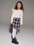 Sinsay Girl's Off White Delicate Lace Ruffle Blouse