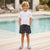 Sinsay Boy's Black All Over Printed Shorts