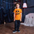 Sinsay Boy's Orange Face Graphic T-Shirt