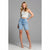 Sinsay Women's Light Blue Denim Bermuda Short