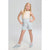 Sinsay Girl's Green & White Striped Short