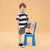 Sinsay Boy's Navy & White Horizontally Striped Short