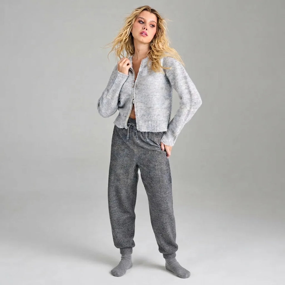 Sinsay Women's Light Grey Knitted Jacket
