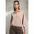 Sinsay Women's Beige Half-Zip Sweatshirt