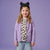 Sinsay Girl's Purple Stand Up Collar Jacket