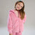 Sinsay Girl's Pink Back Printed Faux Fur Jacket