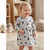 Sinsay Girl's Grey & Black All Over Printed Dress