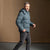 Sinsay Men's Steal Blue Padded Longline Puffer Coat