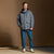 Sinsay Men's Dark Grey Plain Hooded Jacket