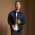Sinsay Men's Black & Navy Puffer Jacket