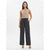 Sinsay Women's Dark Grey Pinstripe Wide Leg Pants