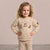 Sinsay Girl's Nude Teddy Bear Appliques Sweatshirt