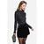 Sinsay Women's Chic Black Velvet Skort