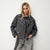 Sinsay Women's Dark Gray Biker Jacket