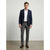 Sinsay Men's Grey Checkered Slim-Fit Pants