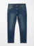 Blue jeans on a white background