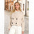 Sinsay Women's Beige Plain Transitional Jacket