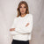 Sinsay Women's Cream Ribbed Chunky Sweater