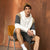 Sinsay Men's Cream-Nude Casual Hoodie