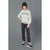 Sinsay Boy's Grey Printed Sports Hoodie
