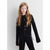 Sinsay Girl's Black Rib Knit Jacket
