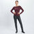 Sinsay Women's Burgundy Ribbed Blouse