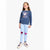 Sinsay Girl's Light Blue Heart Sequin Detail Leggings