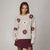 Sinsay Women's Multicolor Floral Jacquard-Knit Alpaca Blend Sweater