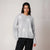 Sinsay Women's Light Grey Chunky Sweater
