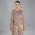 Sinsay Women's Rose-Gold Sequin Snap Buttons Jacket