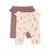 Sinsay Baby Girl's Brown & Cream Animal Printed Pack Of 2 Leggings