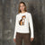 Sinsay Women's Cream Printed Casual Sweater