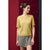 Sinsay Women's Yellow Wool Blend Short-Sleeves Sweater