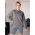 Sinsay Women's Grey Plain Sweatshirt