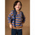 Sinsay Boy's Orange & Blue Striped Sweatshirt