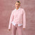 Sinsay Women's Pastel Pink 3D Application Sweater