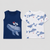 Carter's Just One You Baby Boy's White/Navy 2pc Cotton Shark Tank Top & T-Shirt | Carter's Just One You In Lebanon