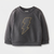 Cat & Jack Baby Boy's Dark Grey Embroidered Lightning Bolt Fleece Sweatshirt | Cat & Jack In Lebanon