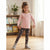 Sinsay Girl's Dark Gray & Pink All Over Printed Leggings