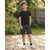 Sinsay Boy's Black Dinosaur Print Jersey Shorts