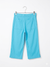 Fantasia Girl's Blue Crop Pant With Front Patch Pocket | Fantasia In Lebanon