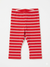 Bassik Baby Girl's Red/White Striped Legging | Bassik In Lebanon